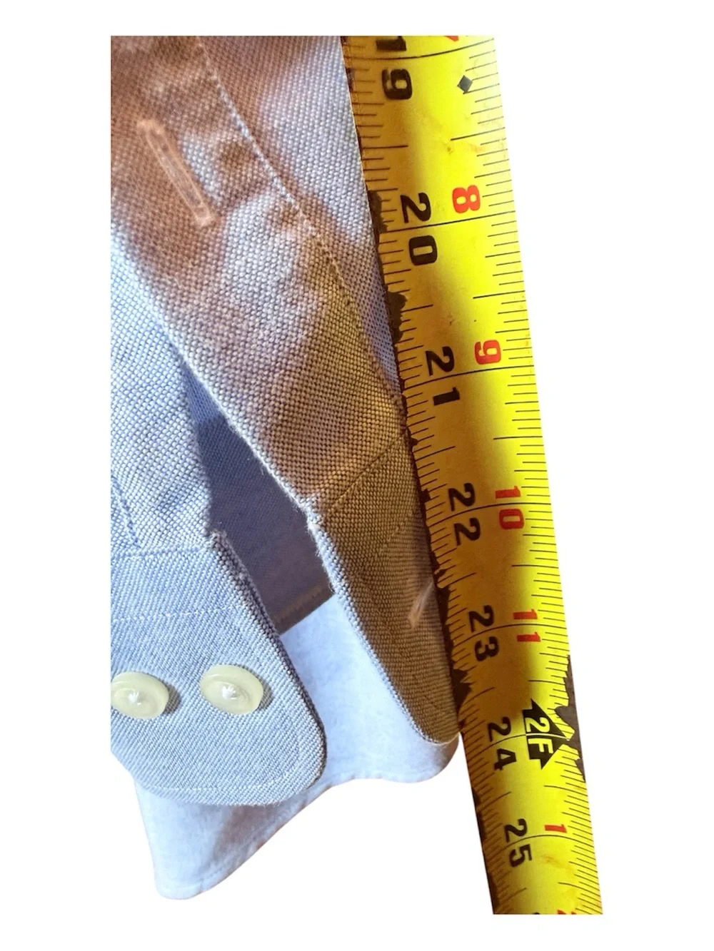 OC & Clothiers Men's Light Blue Textured Dress Shirt - Size 15.5 32/33